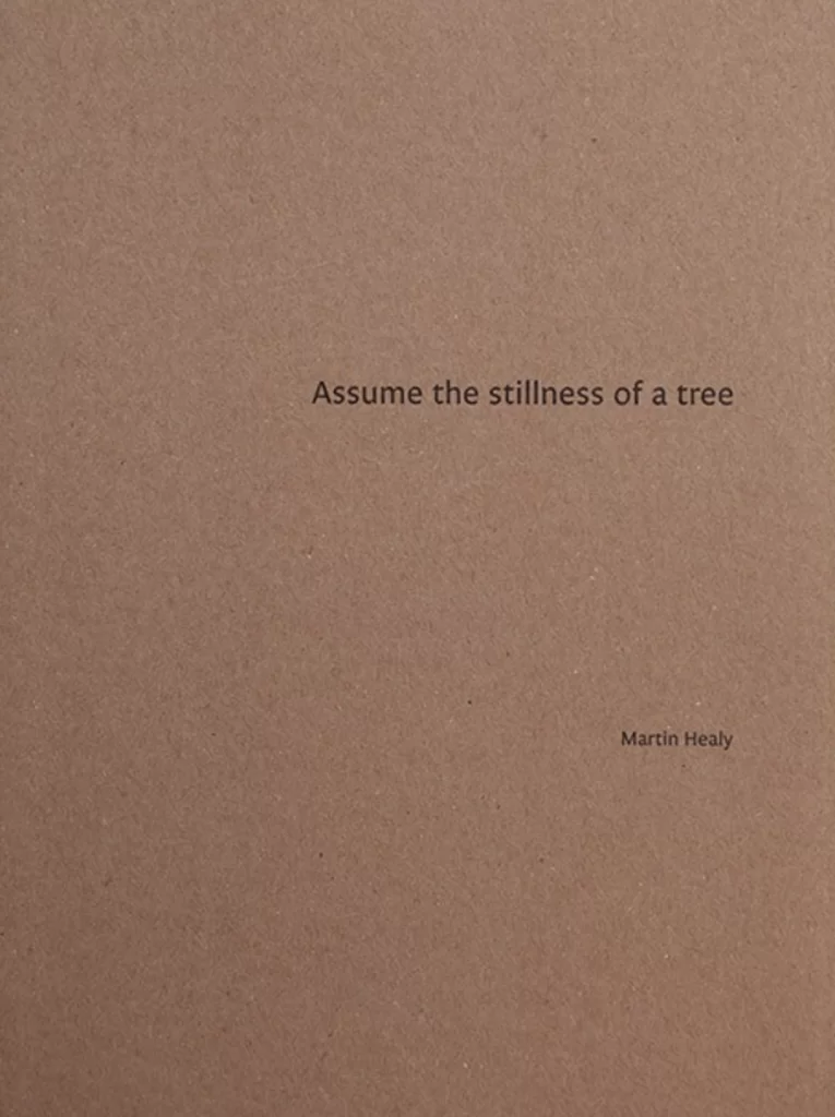 Assume the stillness of a tree Martin Healy