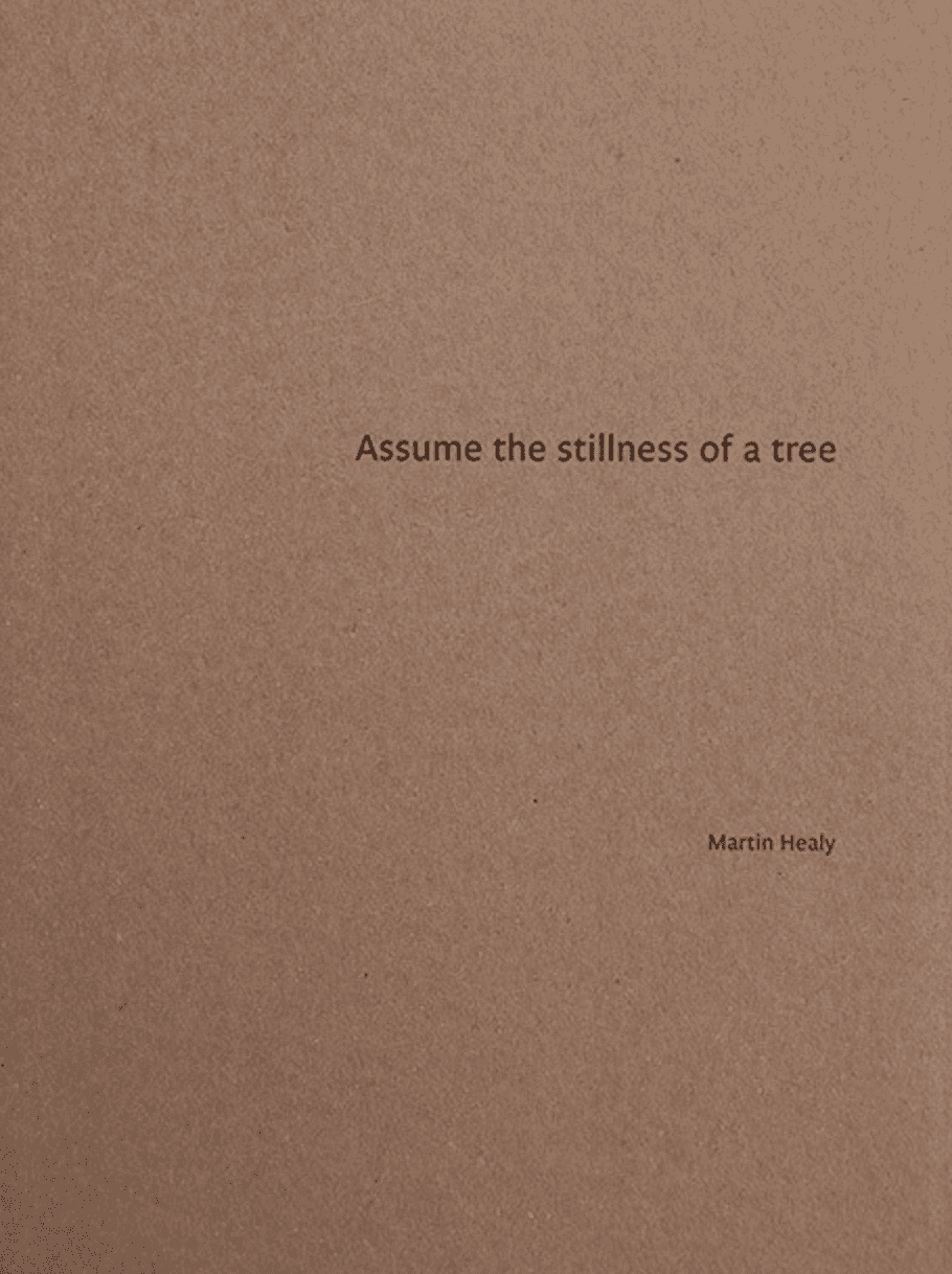 Assume the stillness of a tree Martin Healy
